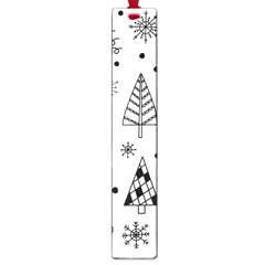 Seamless Pattern With Christmas Trees Large Book Marks by Vaneshart