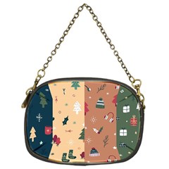 Flat Design Christmas Pattern Collection Chain Purse (one Side) by Vaneshart