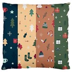 Flat Design Christmas Pattern Collection Large Cushion Case (Two Sides) Back