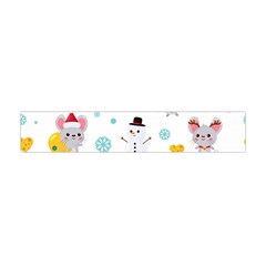 Christmas Seamless Pattern With Cute Kawaii Mouse Flano Scarf (mini) by Vaneshart