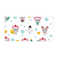 Christmas Seamless Pattern With Cute Kawaii Mouse Yoga Headband by Vaneshart