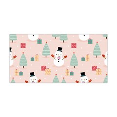 Cute Snowman Christmas Season Seamless Pattern Yoga Headband by Vaneshart