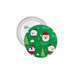 Cute Face Christmas Character Cute Santa Claus Reindeer Snowman Penguin 1 75  Buttons by Vaneshart