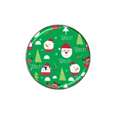 Cute Face Christmas Character Cute Santa Claus Reindeer Snowman Penguin Hat Clip Ball Marker by Vaneshart