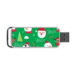 Cute Face Christmas Character Cute Santa Claus Reindeer Snowman Penguin Portable Usb Flash (one Side) by Vaneshart