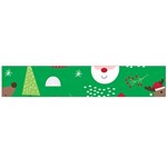 Cute Face Christmas Character Cute Santa Claus Reindeer Snowman Penguin Large Flano Scarf  Front