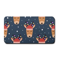 Cute Deer Heads Seamless Pattern Christmas Medium Bar Mats by Vaneshart