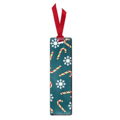 Christmas Seamless Pattern With Candies Snowflakes Small Book Marks by Vaneshart