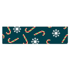 Christmas Seamless Pattern With Candies Snowflakes Satin Scarf (oblong) by Vaneshart