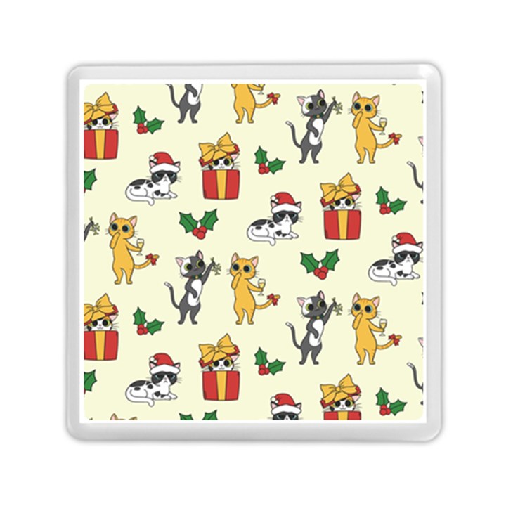 Christmas Funny Pattern Cat Memory Card Reader (Square)