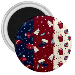 Flat Design Christmas Pattern Collection Art 3  Magnets by Vaneshart