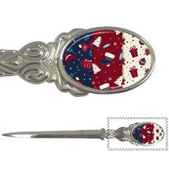 Flat Design Christmas Pattern Collection Art Letter Opener by Vaneshart