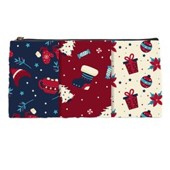 Flat Design Christmas Pattern Collection Art Pencil Cases by Vaneshart