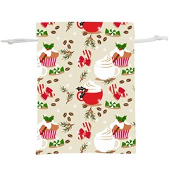 Christmas Coffe Cupcake Seamless Pattern  Lightweight Drawstring Pouch (xl) by Vaneshart