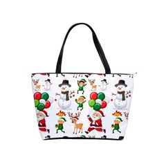 Seamless Pattern Christmas Classic Shoulder Handbag by Vaneshart