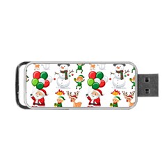 Seamless Pattern Christmas Portable Usb Flash (two Sides) by Vaneshart