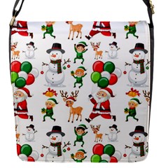 Seamless Pattern Christmas Flap Closure Messenger Bag (s) by Vaneshart