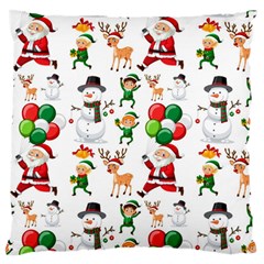 Seamless Pattern Christmas Large Flano Cushion Case (two Sides) by Vaneshart