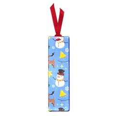 Funny Christmas Pattern With Snowman Reindeer Small Book Marks by Vaneshart