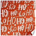 Ho Ho Ho Lettering Seamless Pattern Santa Claus Laugh Canvas 12  x 12  11.4 x11.56  Canvas - 1