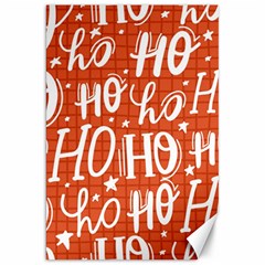 Ho Ho Ho Lettering Seamless Pattern Santa Claus Laugh Canvas 20  X 30  by Vaneshart