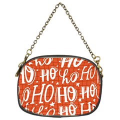 Ho Ho Ho Lettering Seamless Pattern Santa Claus Laugh Chain Purse (two Sides) by Vaneshart