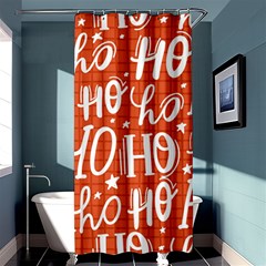 Ho Ho Ho Lettering Seamless Pattern Santa Claus Laugh Shower Curtain 36  X 72  (stall)  by Vaneshart