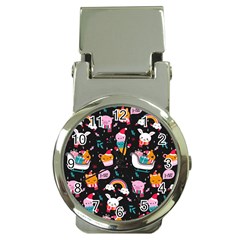 Colorful Funny Christmas Pattern Merry Xmas Money Clip Watches