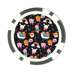 Colorful Funny Christmas Pattern Merry Xmas Poker Chip Card Guard