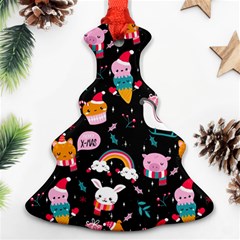 Colorful Funny Christmas Pattern Merry Xmas Ornament (Christmas Tree) 