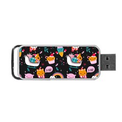 Colorful Funny Christmas Pattern Merry Xmas Portable USB Flash (One Side)