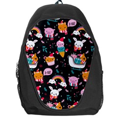 Colorful Funny Christmas Pattern Merry Xmas Backpack Bag