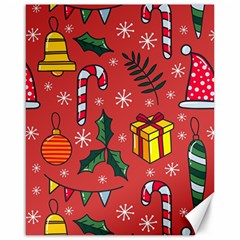 Colorful Funny Christmas Pattern Canvas 16  X 20  by Vaneshart