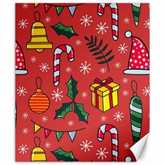 Colorful Funny Christmas Pattern Canvas 20  X 24  by Vaneshart