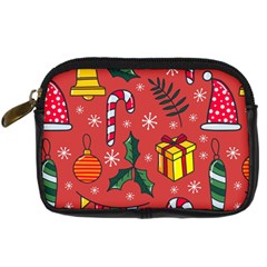 Colorful Funny Christmas Pattern Digital Camera Leather Case by Vaneshart