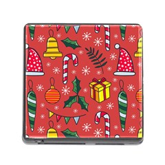 Colorful Funny Christmas Pattern Memory Card Reader (square 5 Slot) by Vaneshart