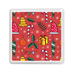 Colorful Funny Christmas Pattern Memory Card Reader (square)