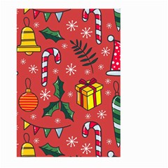 Colorful Funny Christmas Pattern Large Garden Flag (two Sides) by Vaneshart