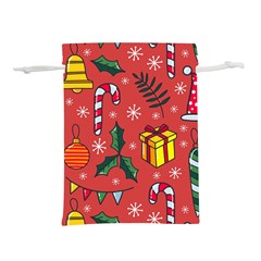 Colorful Funny Christmas Pattern Lightweight Drawstring Pouch (l)