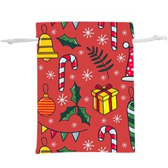 Colorful Funny Christmas Pattern  Lightweight Drawstring Pouch (xl)