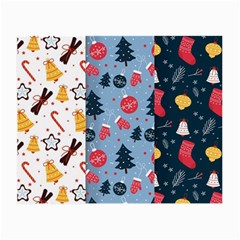 Christmas Pattern Collection Flat Design Small Glasses Cloth by Vaneshart