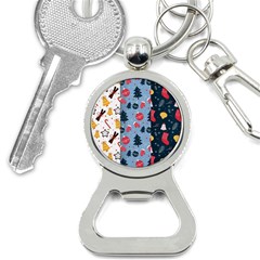 Christmas Pattern Collection Flat Design Bottle Opener Key Chain by Vaneshart