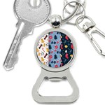 Christmas Pattern Collection Flat Design Bottle Opener Key Chain Front