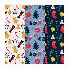 Christmas Pattern Collection Flat Design Medium Glasses Cloth (2 Sides) by Vaneshart