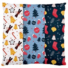 Christmas Pattern Collection Flat Design Standard Flano Cushion Case (two Sides) by Vaneshart