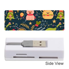 Colorful Funny Christmas Pattern Merry Christmas Xmas Memory Card Reader (stick) by Vaneshart