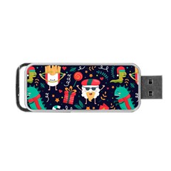 Colorful Funny Christmas Pattern Cute Cartoon Portable Usb Flash (two Sides) by Vaneshart