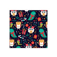 Colorful Funny Christmas Pattern Cute Cartoon Satin Bandana Scarf