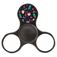 Colorful Funny Christmas Pattern Cute Cartoon Finger Spinner by Vaneshart