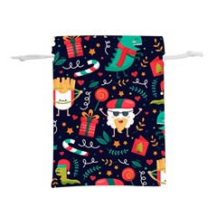 Colorful Funny Christmas Pattern Cute Cartoon Lightweight Drawstring Pouch (s)